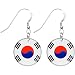 South Korea Flag Earrings
