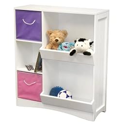 RiverRidge Kids Storage Cabinet w/2 Veggie Bins- White