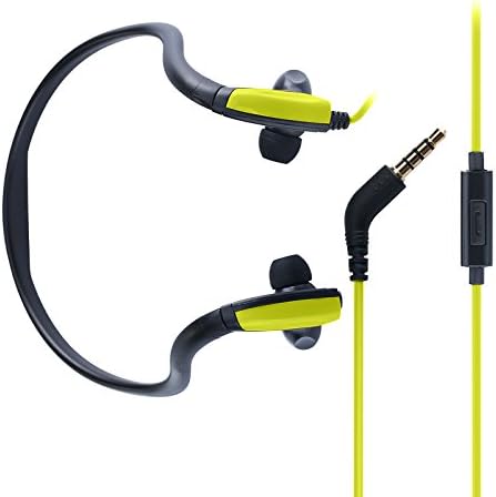 Kimmar Handfree Exercise/Running/Sports &amp; Gym Headset Earphone Headphone With Microphone For IOS Android Smartphone and Mp3(Green)