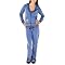 Juniors' Monlina 2–pc. Rough–Edge Leisure Suit