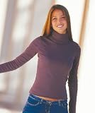 Ladies Supersoft 100% Cotton Long Sleeve Turtleneck