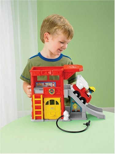 Imagen 1 de Mattel P3331-0  - La gente Feuerwehstation Poco