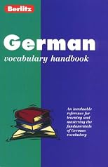 Berlitz German Vocabulary Handbook (Berlitz Guides)