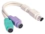 StarTech 6in PS/2 Keyboard Mouse Splitter Cable Adapter (KYC1MF)