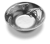 Wilton Armetale Creel & Trout Small Round Bowl