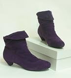 Produkt-Bild: Damen Stiefelette lila Wildleder Optik