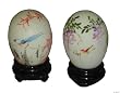Pair of Painted Eggs - Real egg shell, handpainted