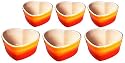 Le Creuset ラムカン ダムール 6個セット オレンジ 910029-26-09