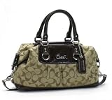 [コーチ] coach 2WAYミニボストンバッグ  シグネチャー・サテン・サッチェル F15443SKHMA （アウトレット品） コーチ ボストンバッグ