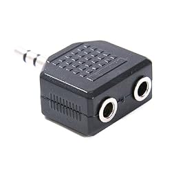 HDE&reg; 2 x 3.5mm (AUX) Female to 1 x 3.5mm (AUX) Male Jack Splitter