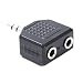 HDE&reg; 2 x 3.5mm (AUX) Female to 1 x 3.5mm (AUX) Male Jack Splitter