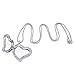 Living Memory Floating Charm Heart Glass Locket Silver Pendant and Necklaces 20 Inches 1 Pcs