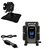 Samsung SGH-A226 Auto Bean Bag Dash Holder with Car Charger - Uses Gomadic TipExchange