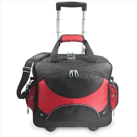 Buy U.S. Traveler Gp80775R Techno Sporty Rolling Computer Briefcase In Red by U.S. Traveler