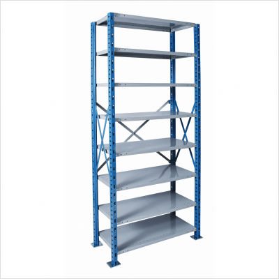 H-Post Shelving High Capacity Open Type Starter and Optional Add-on Unit with 8 Shelves