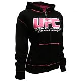 UFC Womens Sherpa Hoodie [Black/Pink]