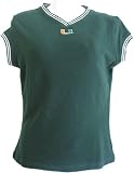 Women's University of Miami Preppy-Tee Dark Pine/White