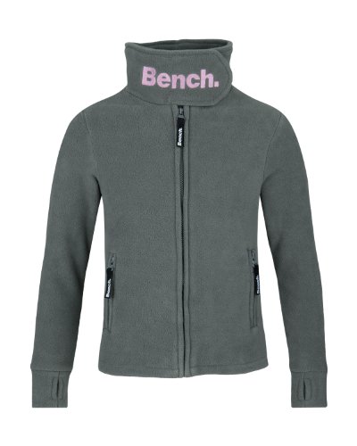Bench M&auml;dchen Fleecejacke CORE FUNNEL NECK, smoked pearl, 164 ( 13-14 YRS), BGEK0153B_GY149