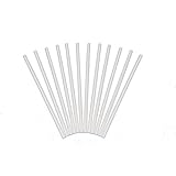 Plastic White Dowel Rods for Tiered Cake Construction, 12 Inch X 1/4, Pack of 12