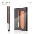 elago Stylus Rustic for iPhone 3GS/ 4, iPad and Galaxy (World First Replaceable Tip) - Extra Rubber Tip + Leather Case included - Walnut