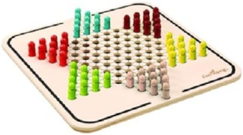 2 in 1 Game Board: Chinese Checkers & Ludo