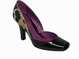 SERGIO ROSSI Athina Leopard Hair Patent Pump Shoe