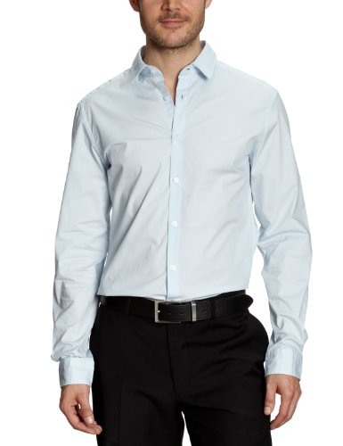 ESPRIT Herren Hemd/ Business N32911, Gr. 48 (M), Blau (458 heaven blue) Preisvergleich