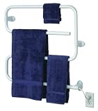 Warmrails SW480 Wall Mounted Towel Warmer and Drying Rack, White