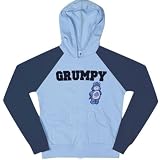 Care Bears - Grumpy Ribbed Ladies Fitted Hooded Long Sleeve Shirt
