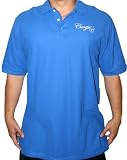 COOGI Mens 100% Premium Cotton Pique Solid Color Short Sleeve Polo Shirt Royal Blue
