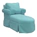 Teen Chaise Lounge-Msuede Azura