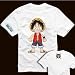 Japanese Anime costumes cosplay costumes One Piece --Tshirt for Luffy,Size M