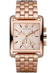 Michael Kors Quartz Gold Dial Rosegold Link Band - Womens Watch MK3142