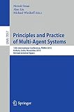 Principles and practice of multi-agent systems : 13th International Conference, PRIMA 2010, Kolkata, India, November 12-15, 2010: revised selected papers