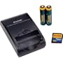 SD Memory Card and Rapid Battery Charger Kit by Kodak