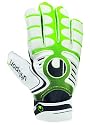 uhlsport Herren Torwarthandschuhe Cerberus Hardground SL, weiß/flashgrün/schwarz