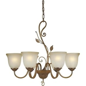 Forte Lighting 2483-06-41 6LT Chandelier - Rustic Sienna by Forte Lighting