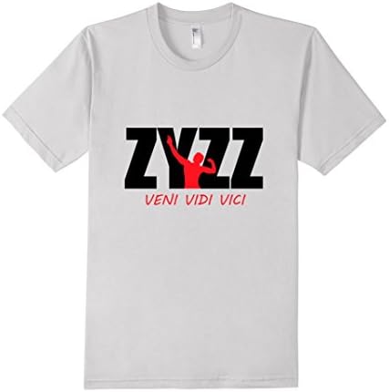 Zyzz Veni Vidi Vici Bodybuilding Shirt - Male Large - Silver