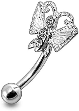 Jeweled Tiny Butterfly Eyebrow