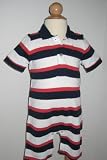 Ralph Lauren Boys Layette Stripe Mesh Polo Shortall