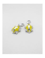 Car Colored Enamel Charm In 92.5 Sterling Silver
