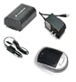 Compatible Accessory Kit High Capacity Rechargeable Lithium ion Battery and AC/DC Battery Charger ( Power plug & Car ) for / fits digital camera/camcorder model/parts no FUJI FUJIFILM FinePix 4800 Zoom 4800z