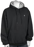 Champion Men's Double Dry Classic Fleece Pullover Hood, Black, Large