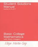 Student Solutions Manual Stand Alone for Basic College Mathematics with Early Integers
