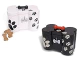 mudpie Pet Mud Pup White Bone Treat Jar