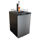 Keggermeister KM2800SS Kegerator Full-Size Single-Tap Beer Refrigerator and Dispenser, Stainless Steel