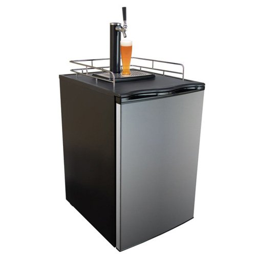 Keggermeister KM2800SS Kegerator Full-Size Single-Tap Beer Refrigerator and Dispenser, Stainless Steel