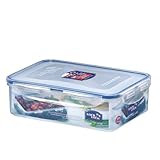 Lock and Lock Rectangular Food Container, Short, 6.6-Cup, 53-Fluid Ounces
