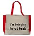 I'm bringing bored back Large BELLA TOTEBAG w/ pockets (Choice of Colors)