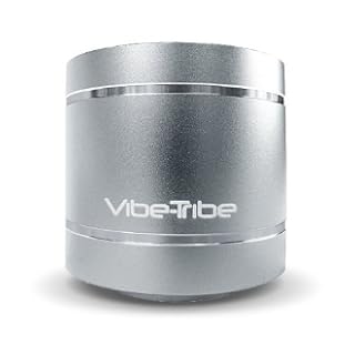 Vibe-Tribe Troll Silver: Design Vibrationlautsprecher & MP3 player with FM radio, SDcard reader & Remote Control